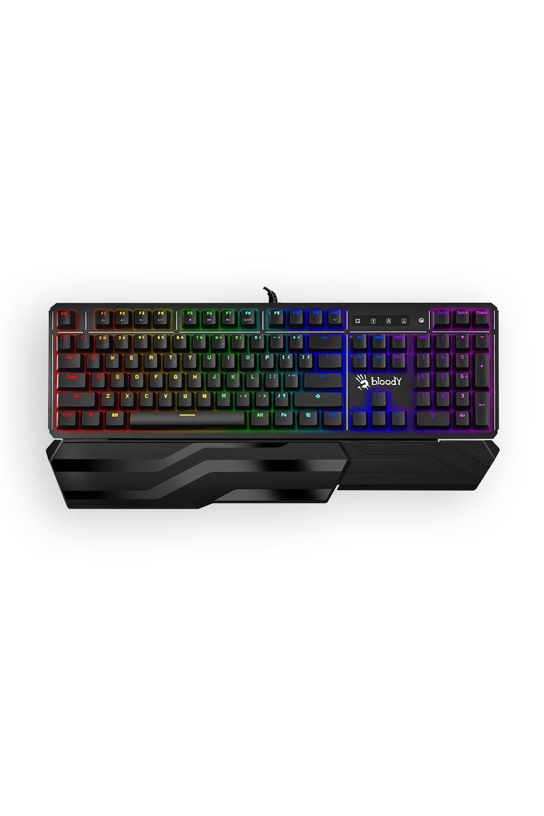 Bloody Gaming B975 - Tastiera ottica per computer da gioco, azionamento istantaneo, design resistente alle fuoriuscite