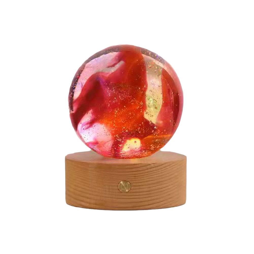 Sfere Di Cristallo Colorate Con Base - Decorazione Per Casa, 4 Cm, Set 1 Pezzo