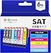 GPC Image Flex エプソン 用 インク サツマイモ sat-6cl 大容量 6色セット+ SAT-BK×2 (合計8本) epson 用 サツマイモ さつまいも 互換インク EP-715A EP-815A EP-714A EP-814A EP-712A EP-812A EP-713A EP-813A プリンターインク 【新・旧パッケージ任意発送】