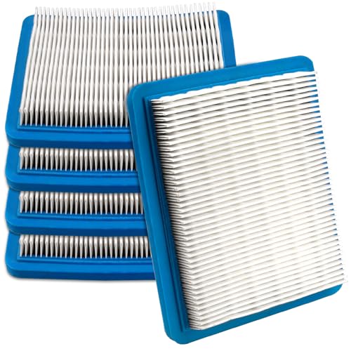 Cnornus 5 piezas filtro de aire cortacésped elemento filtrante de recambio para Briggs Stratton 491588s 4915885 399959, cortacéspedes y tractores eléctricos