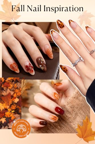 Image of AZUREBEAUTY HEMA-FREE 15ML Jelly Fall Gel Polish Set, 6 Colors Amber Brown