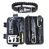 Patch-Up Survival Kit Contains 12 Lifesaving Emergency Tools for Home, Outdoors Hiking Camping Disaster Preparedness & Wilderness Adventures. Compact Shockproof & Waterproof Case