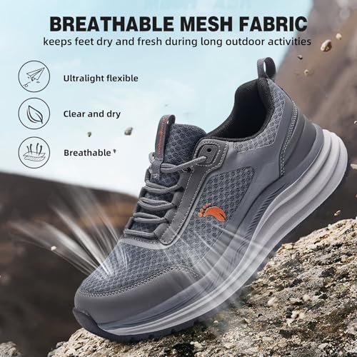 Men's Orthopedic Waterproof Hiking Running Shoes Real Use