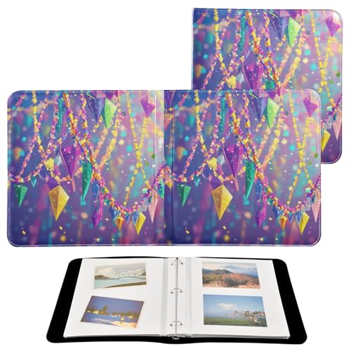 Álbum de Fotos Autoadhesivo DIY Scrapbook Album Carnaval Mardi Gras 3 Anillas 40 Páginas 8x10 para Recuerdos miniatura 2