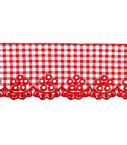 Bordure pour étagère motif vichy Cover