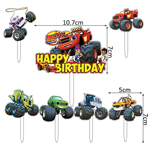 Monster Truck Cake Topper simyron 7 pezzi Blaze e
