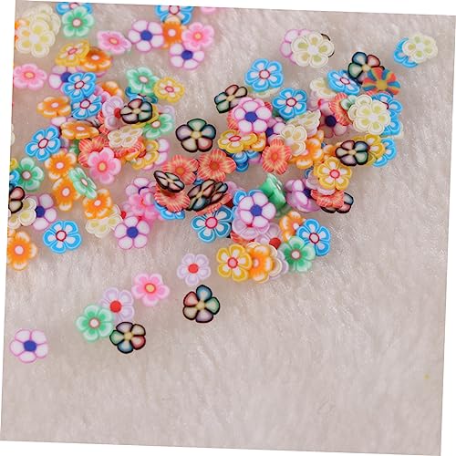 FOMIYES 300 Pçs Nail Art Decoração Apliques Enfeites Flores Decoração Tabletes De Unhas Clayslice De
