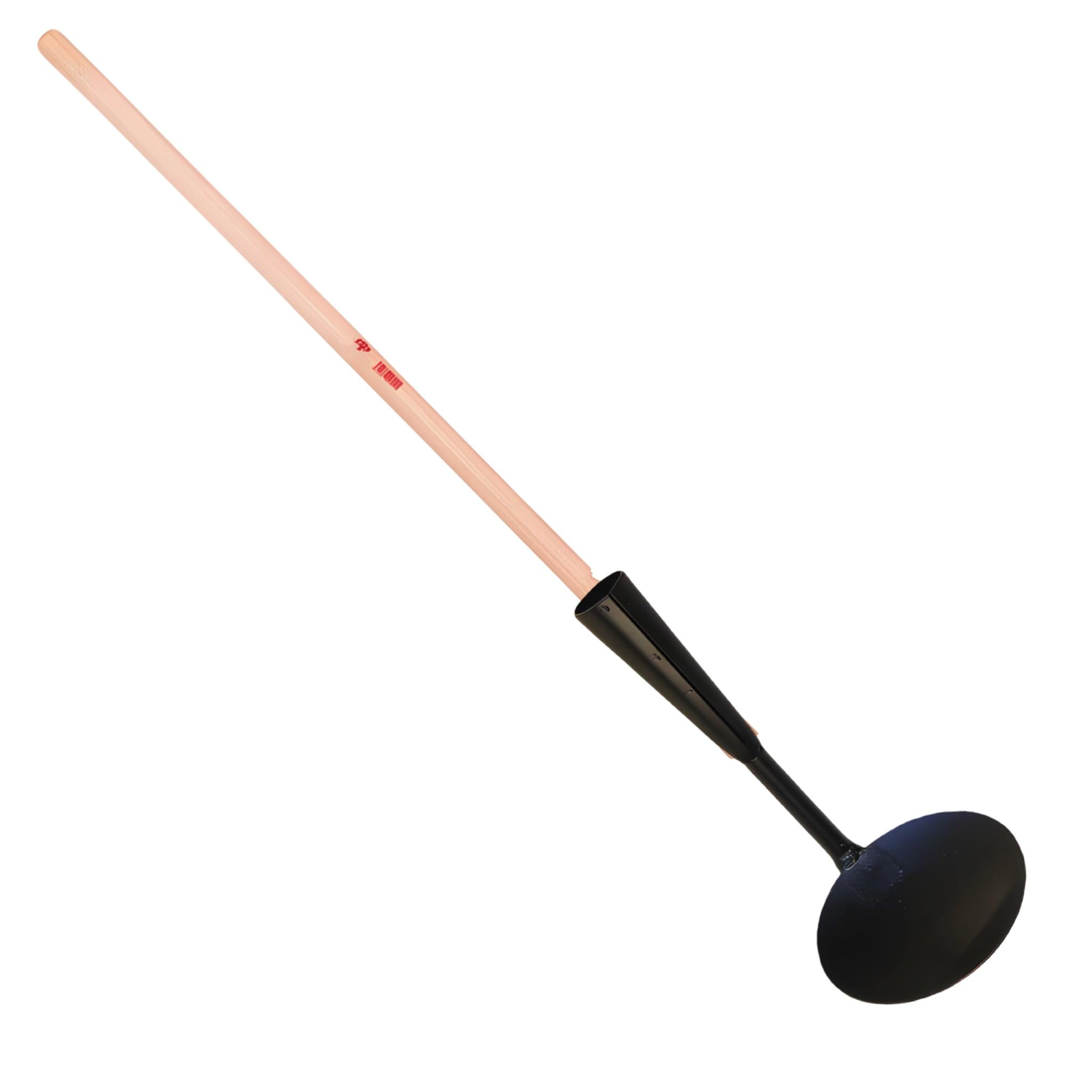 Bricoloco Cazo saca Tierra 180 mm. con Mango para cavar Hoyos para Postes y plantación. Extracción Solo de la Tierra necesaria con Menos Esfuerzo. Cuchara Cava Hoyos Manual para jardín y Cultivo