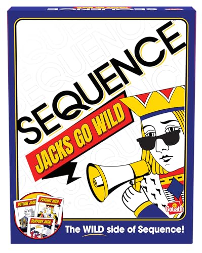 Goliath Sequence Jacks Go Wild! | Strategy Board Game Includes Additional Wild Jacks Cards | 2-12 Players, Ages 7+