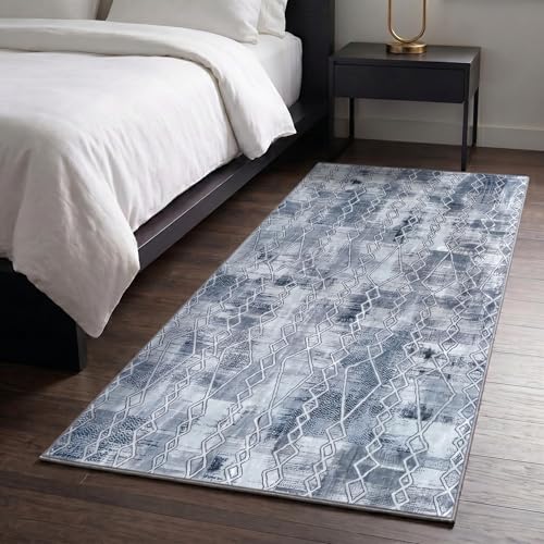Image of Medallion Vintage Look Carpet for Living Room Bedroom Dining Room | Washable Area Rug with Non Slip TPR Backing | Modern Floor Carpet for Home(Design10-6x9 Feet)