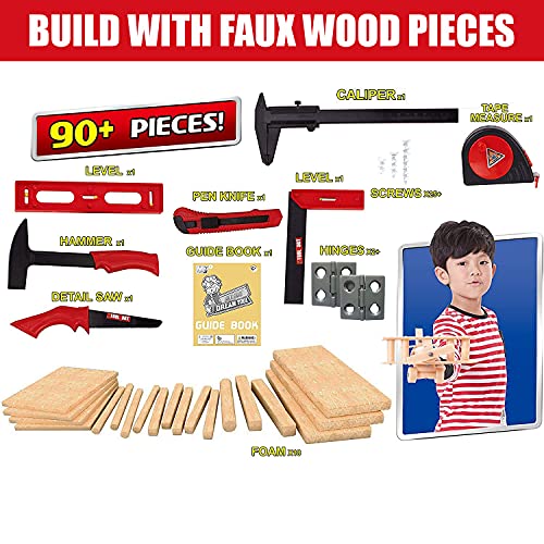 image for Liberty Imports Real Construction Deluxe Workshop – 90 Piece Kids To