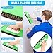 Wallpaper Smoothing Tools, Wallpape-r Tool Kit with Felt Squeegee Seam Roller Wallpape-r Brush Measure Tape for Wallpapers,Contact Paper,Window Tint,Vinyl Backsplash Tile(COLOR:1)