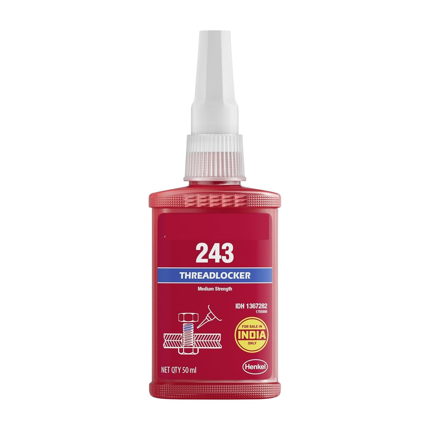 Henkel 243 Threadlocker, Medium Strength, Blue, Liquid Form, 50 ml-image-19