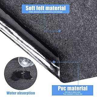 90 * 90 inch Round Inflatable Hot Tub Mat, Outdoor Indoor, Waterproof Slip-Proof Backing, Absorbent Spa Pool Ground Base Flooring Protector for Hot Tub Pool