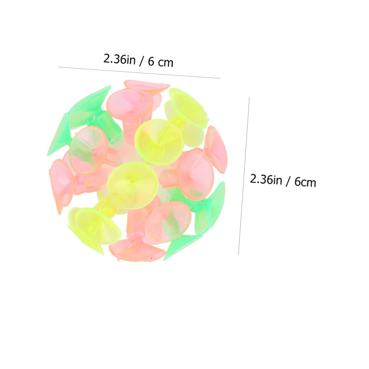 CIYODO 8Pcs Creative Suction Cup Balls for Interactive Sticking for Indoor Outdoor Fun Soft Plaything for Present to Enhance Parent Bond