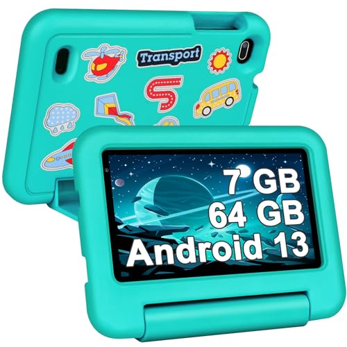 SEBBE Niños Tablet,7GB RAM + 64GB ROM（TF 1TB） Tablet para Niños con 7 Pulgadas,Control...