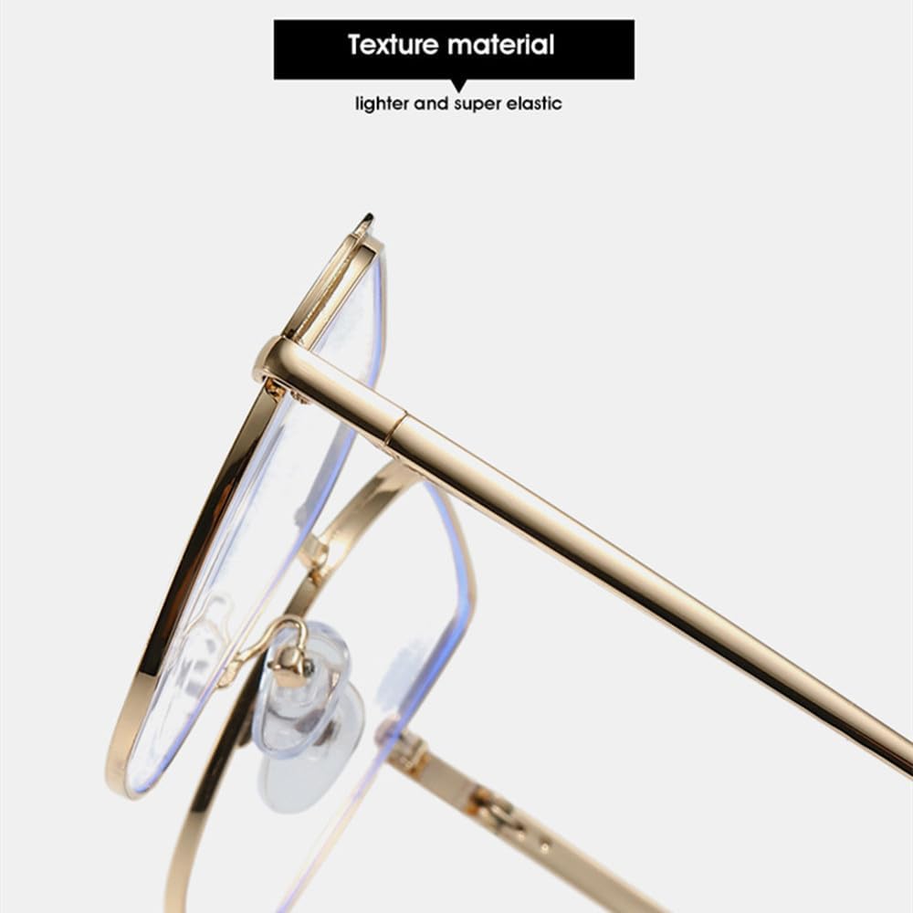 Retro Double Color Women Metal Glasses Frames Eyewear Men Fashion Frame