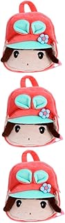 3 Pçs Crianças Para Plushies Saco Para Crianças Ombros Saco Criança Saco De Pelúcia Desenhos Animados Classe Secundária Sacos De Ombro Estudante