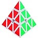 Dreampark Pyramid Speed Cube Puzzle, White