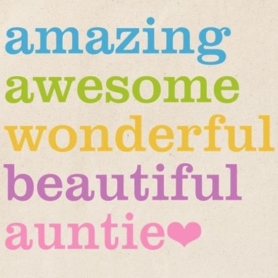 Miniatura 2 de CafePress Auntie Amazing Awesome - Bolsa de mano de lona natural bolsa de compras reutilizable