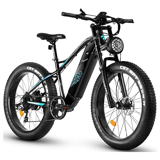 FREESky Electric Bike Adults 750W BAFANG Motor 48V 15Ah Samsung Cell Removable Battery Ebike, 26” Fat Tire E-Bike 32MPH Snow Beach Mountain Electric Bicycle Shimano 7-Speed