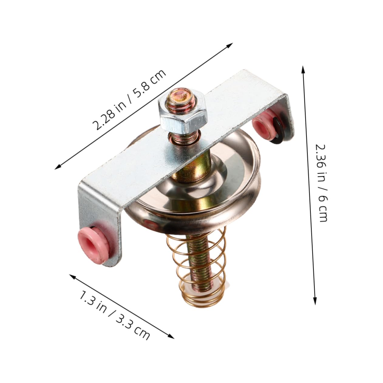 AUTSUPPL 3pcs Stainless Steel Spring Clip Yarn Tensioner for Knitting Machines Thread Tension Assembly
