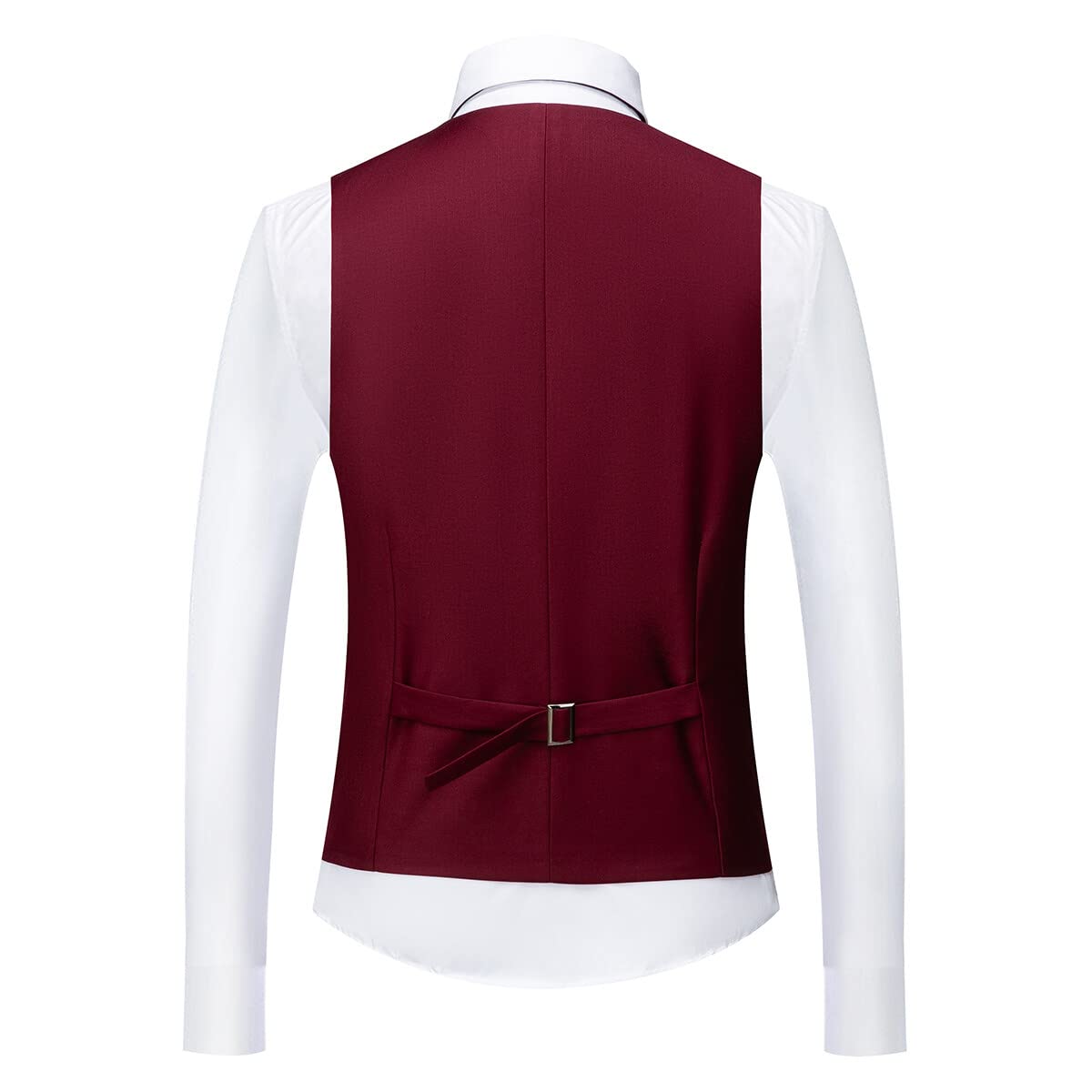 Allthemen Traje de Hombre de 3 Piezas de Ajuste Delgado con un Solo Pecho de Dos Botones Traje de Esmoquin de Boda Chaqueta Chaleco Pantalones