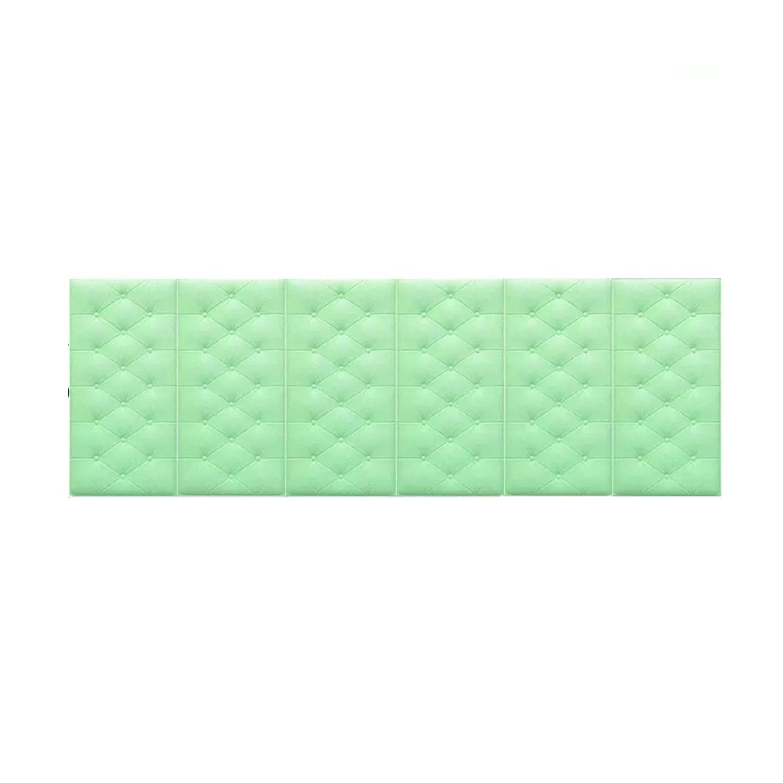 Autocollants muraux anti-collision PU : lot de 6 panneaux 3D beige pour chambre d'enfant