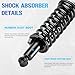 Front & Rear Struts w/Coil Spring & Sway Bar Links for Nissan Pathfinder 2005-2012, Shock Absorber 2006 2007 2008 2009 2010 2011 Assembly Replace 171103 K80470 K80471 4345056 K750037 K750038 (8PCS)