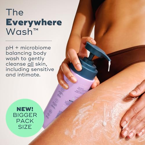 Luna Daily The Original Everywhere Wash | pH Balanced Body Wash for All Areas | Hydrating Gentle Daily Cleanser with Natural Coconut + Lactic Acid Prebiotics | Jasmine Ylang Ylang | 13.5 oz (400ml)