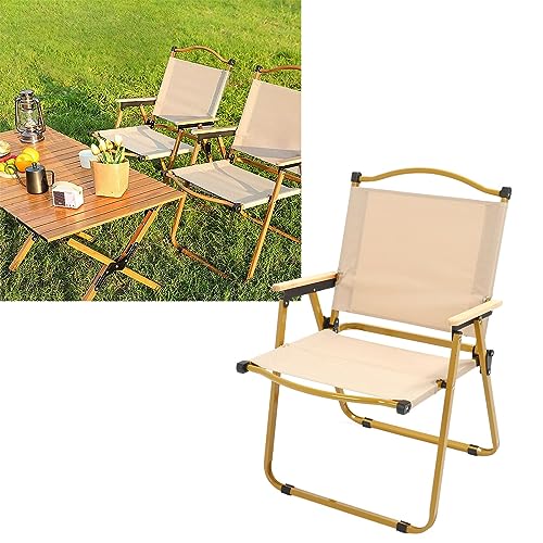 Chaise de camping pliante et robuste pour éviter le mal de dos en extérieur