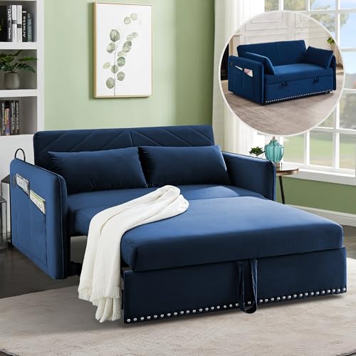 SumKea Pull Out Couch with USB Port Loveseat Sleeper Bed ...
