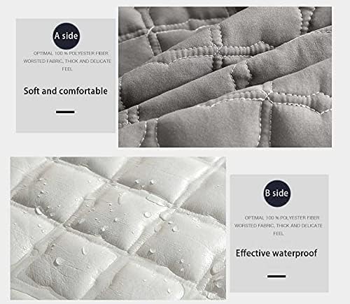 Miniatura 4 de MAGCOR Protector de colchón tamaño King, impermeable, súper suave, ligero, transpirable, sin ruido, funda de colchón ajustable de alta calidad que