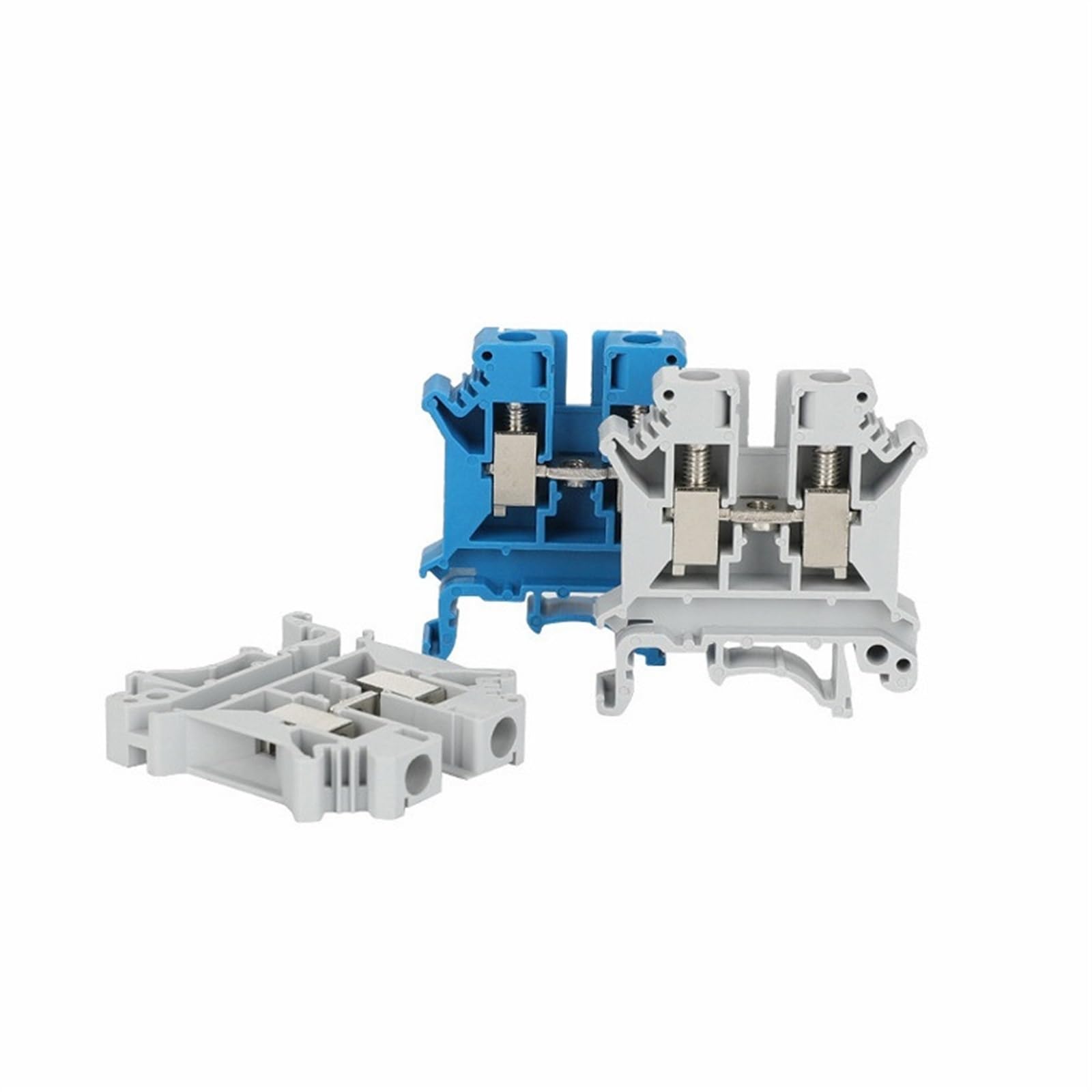 10 Uds. Conector de cable de alimentación de tornillo UK 6N UK 6 mm² enchufe Universal bloque de terminales de carril DIN eléctrico multicolor UK6N (Color : Green)