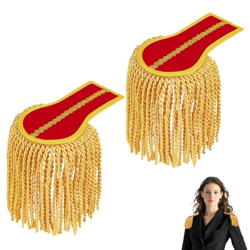 Materiale in poliestere: realizzato in robusto poliestere, le spalline con nappe rimangono saldamente allacciate, mantenendo la loro forma durante qualsiasi attività, il tessuto leggero garantisce comfort, rendendoli ideali per un uso prolungato alle feste in maschera, spettacoli teatrali, o eventi cosplay