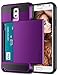 Note 3 Case, Vofolen Galaxy Note 3 Case Wallet Credit Card Holder ID Slot Pocket Dual Layer Tough Hybrid Armor Protective Shell Soft TPU Rubber Bumper Hard Back Case Cover for Galaxy Note 3 (Purple)