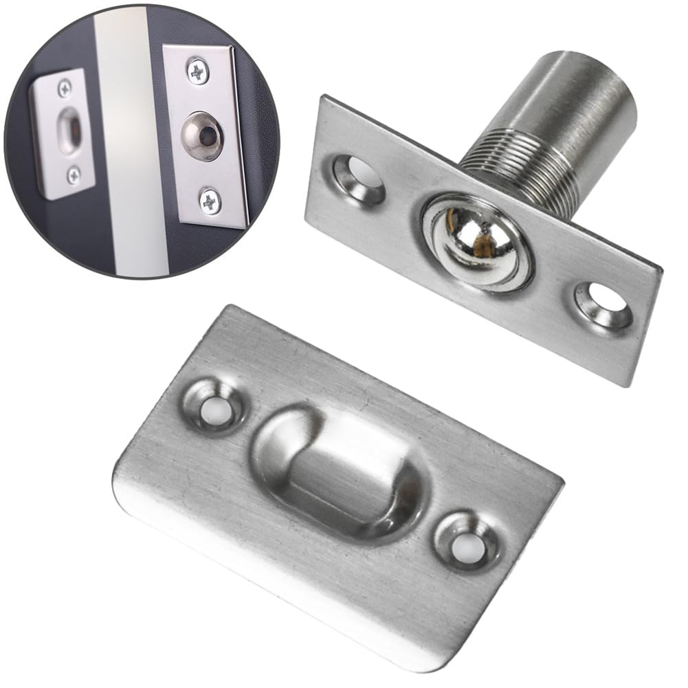 Set Chiavistello A Molla Per Porte Tagliafuoco - Perno Di Chiusura, Cerniera A Molla 19mm Per Teckentrup E Hörmann
