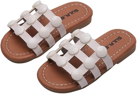 Amazon Co Jp スリッパ 子供 夏用 外でサンダル 通気性 洗える 歩きやすい 滑り止め 履き心地良い フラット 疲れにくい キッズ 軽い 便所サンダル クッション 柔らかい 可愛い おしゃれ 来客用 ビーチサンダル 白 シューズ バッグ