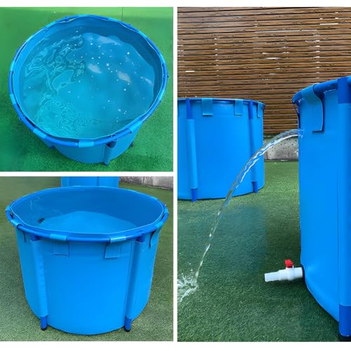 Estanque de peces de PVC con soporte: riego eficiente y almacenamiento de agua sin obras 3