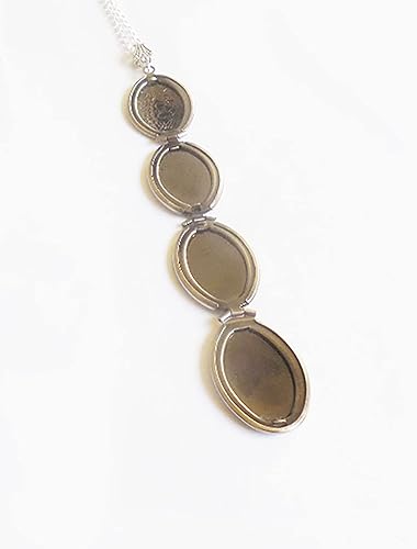 Miniatura 5 de Locket with Picture Butterfly locket Custom 4 Photos Locket Memorial Gifts for Women customized picture Locket for family photo Birthday Gift