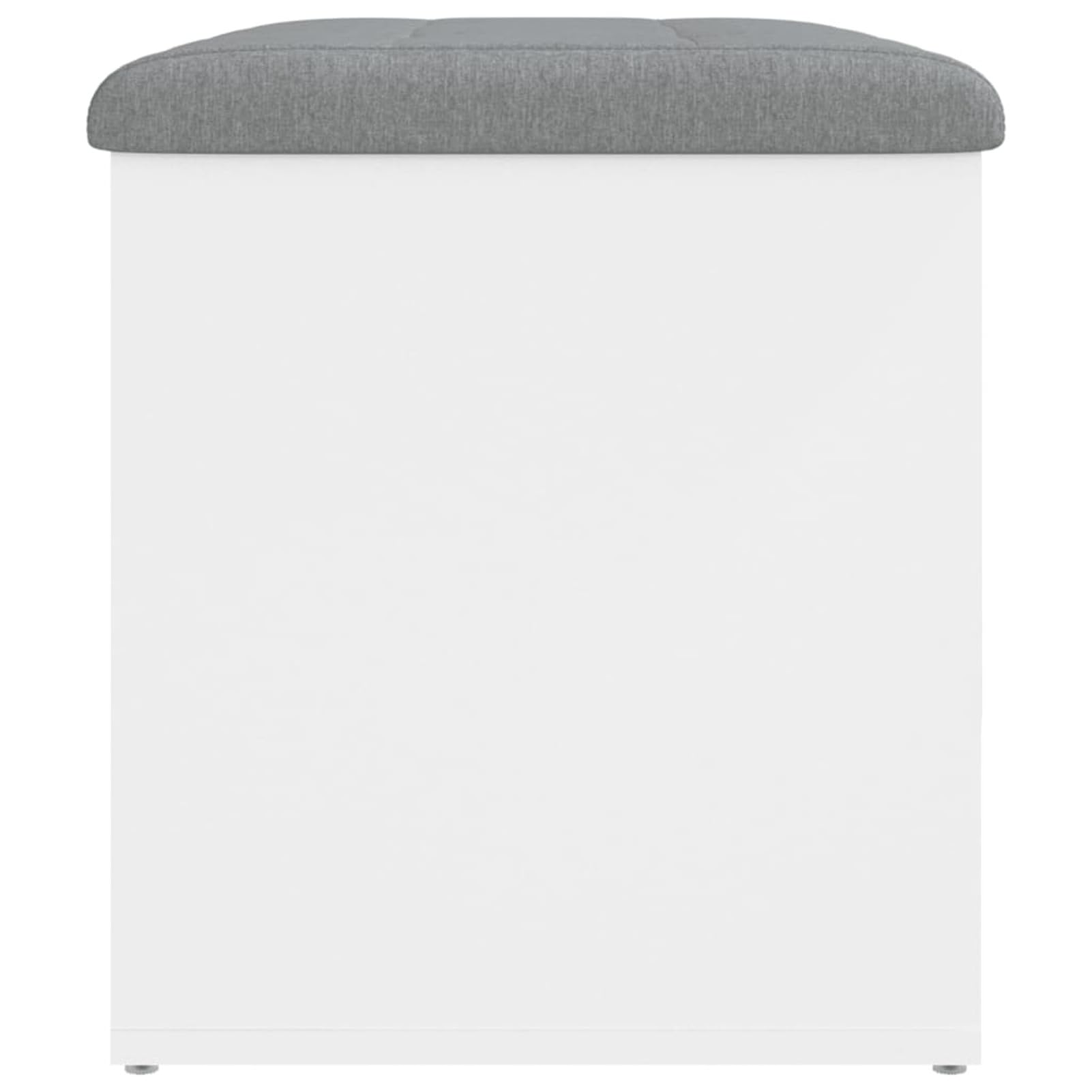 Banco con almacenaje Madera de ingeniería Blanco 62x42x45 cm, Baul Almacenaje Dormitorio, Mueble Almacenaje, Mueble Habitacion, Reposapies Sofa - 835040