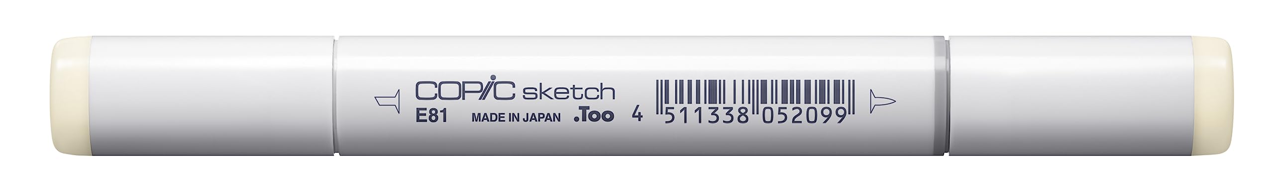 Copic Sketch Coloured Marker Pen - (E-81) Ivory, For Art & Crafts, Colouring, Graphics, Highlighter, Design, Anime, Professional & Beginners, Art Supplies & Colouring Books