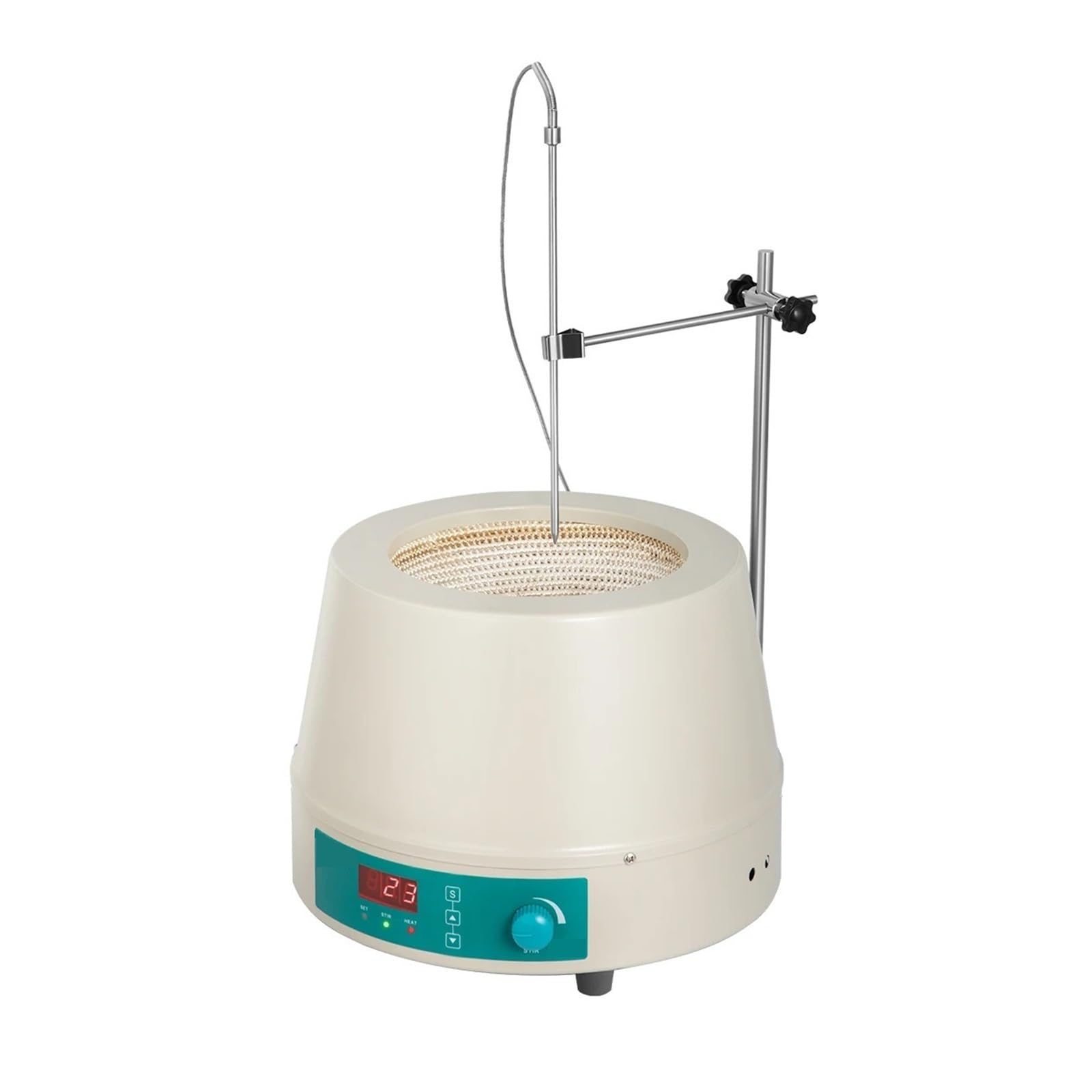 Agitador Magnético Con Perilla, Agitador De Manto De Calefacción Líquida De 0-1600RPM, Agitador Mezclador Vortrx De Placa Caliente For Laboratorio Químico Remueve Con Fuerza(2000ml)