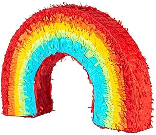 Fax Potato Colourful Rainbow Pinata - Party Accessory Decoration - 53cm - Multi