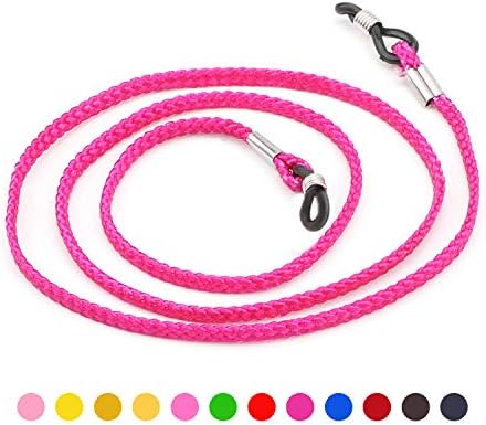 Hifot 12 Pack Eyeglasses Strap Eyewear Retainer, Sunglasses Reading Glasses Holder Strap, Spectacles Chain Lanyard Cord(Random Color)