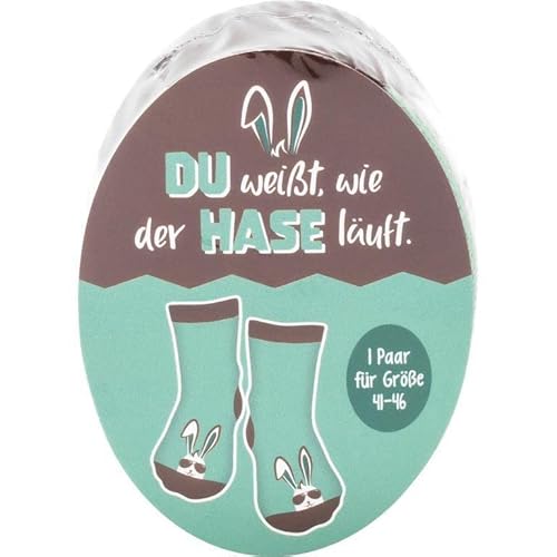 GRUSS & CO Herren 47991 Motiv Hase, Herrensocken, Größe 41-46 Zaubersocken, Mehrfarbig, Regular – Bild 5