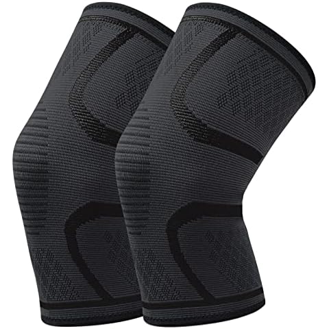 WWW Knee Brace, 2 Pack Knee Compression Sleeve for Knee Pain, Knee Pads for Running, Basketball, Workout, Sports, Meniscus Tear, Arthritis, Joint Pain Relief - Support for Men & Women Cover