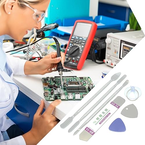 7Pcs Phone Repair Tools Disassembly Pry Opening Tool for Disassemble Kit Laptop Maintenance Repair Tool Phone Repair Opening Tool Metal Spudger Pry Tool Metal Set Electronic