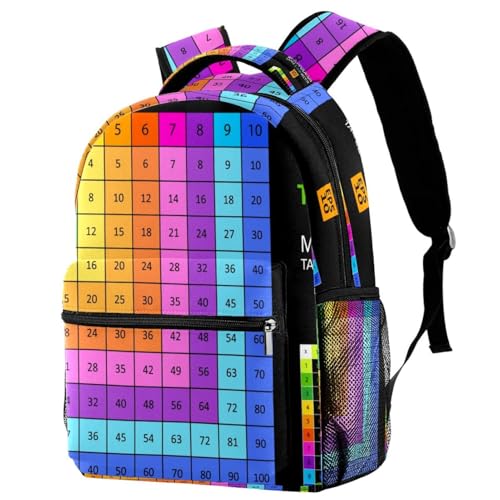 Sac à dos d'école ergonomique multicolore pour soulager le dos des adolescents