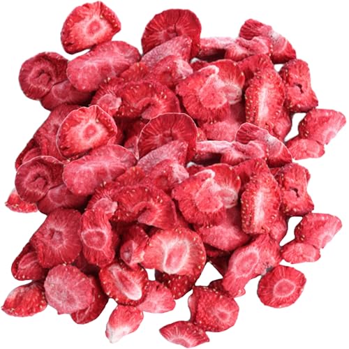 Freeze Dried Sliced Strawberries 2 Oz, 100% Natural Sliced Fruit,